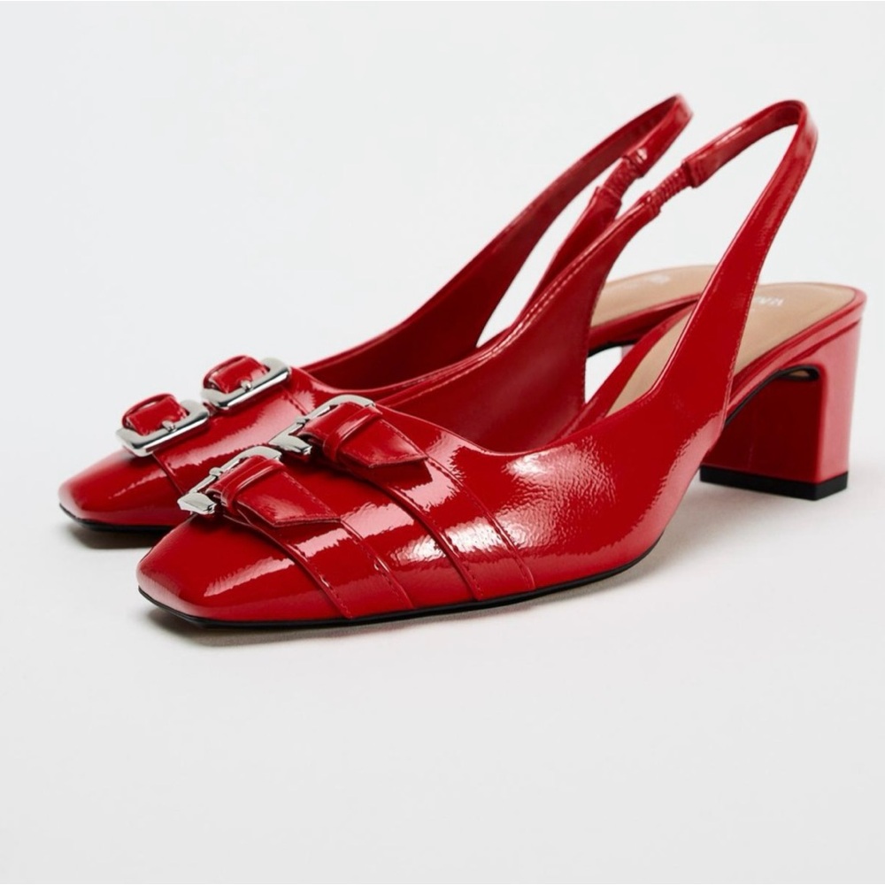 ❤️ Beautiful red Zara shoes 👠